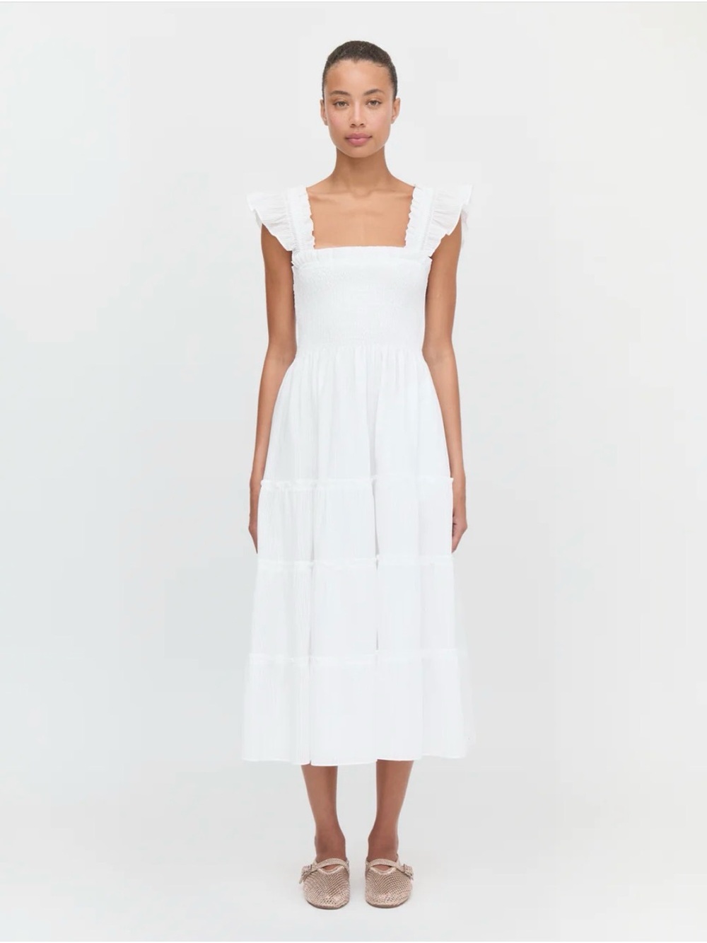 Hill House The Ellie Nap Dress XS White - Picture 1 of 8